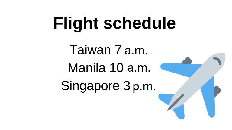 Flight Schedule